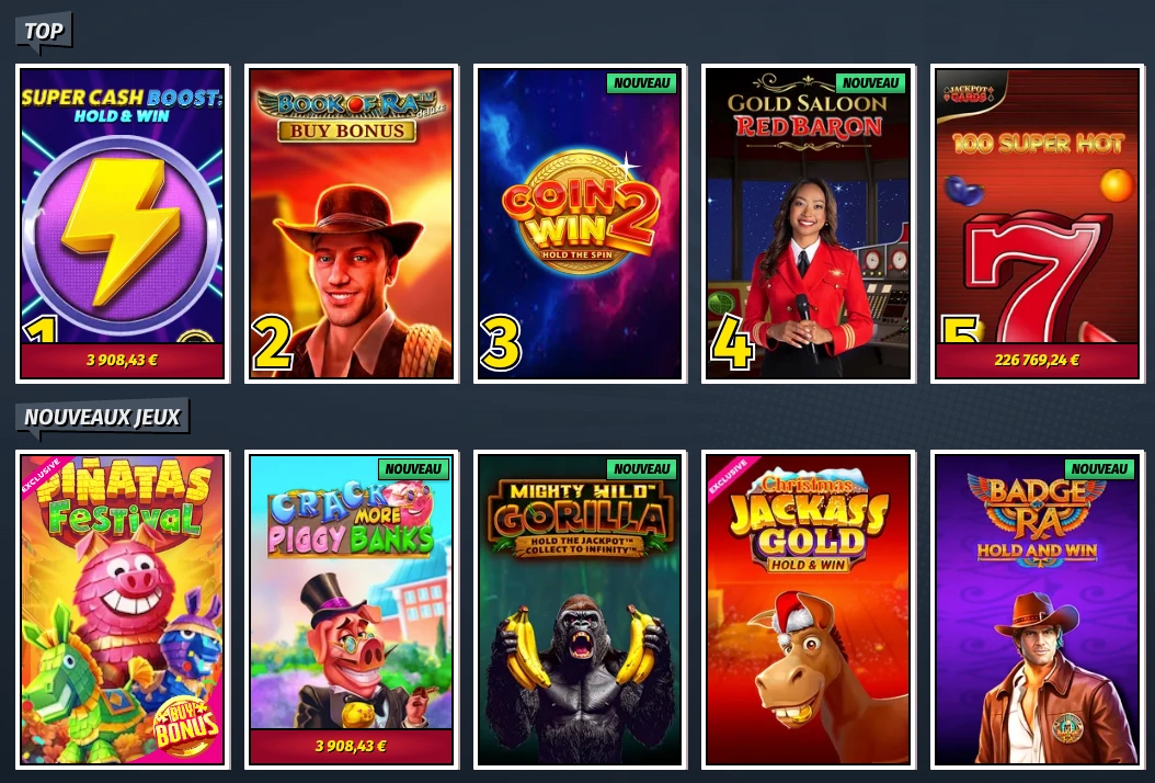 Jeux AllySpin Casino